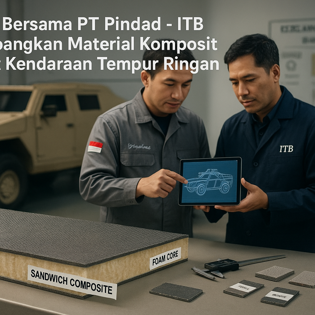 Riset Bersama PT Pindad - ITB Kembangkan Material Komposit untuk Kendaraan Tempur Ringan