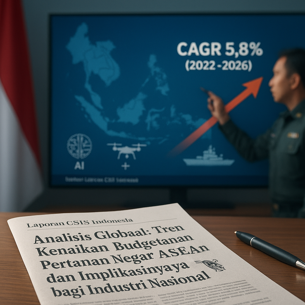 Analisis Global: Tren Kenaikan Budget Pertahanan Negara ASEAN dan Implikasinya bagi Industri Nasional