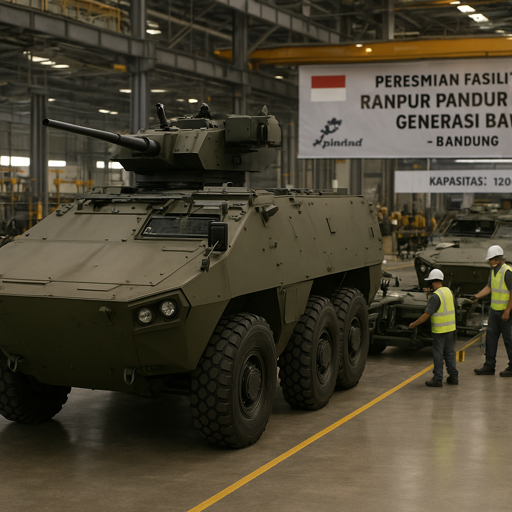 PT Pindad Resmikan Fasilitas Produksi Ranpur Pandur II Generasi Baru