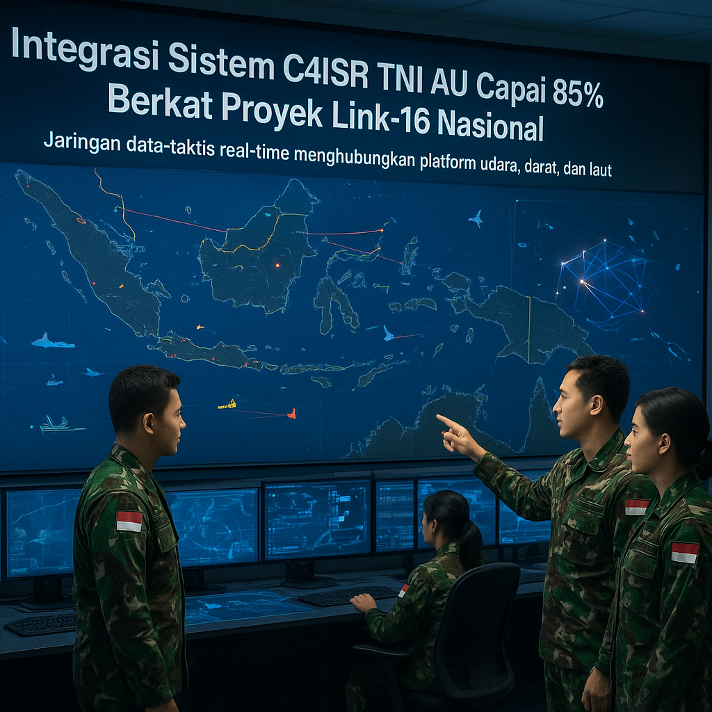 Integrasi Sistem C4ISR TNI AU Capai 85% Berkat Proyek Link-16 Nasional