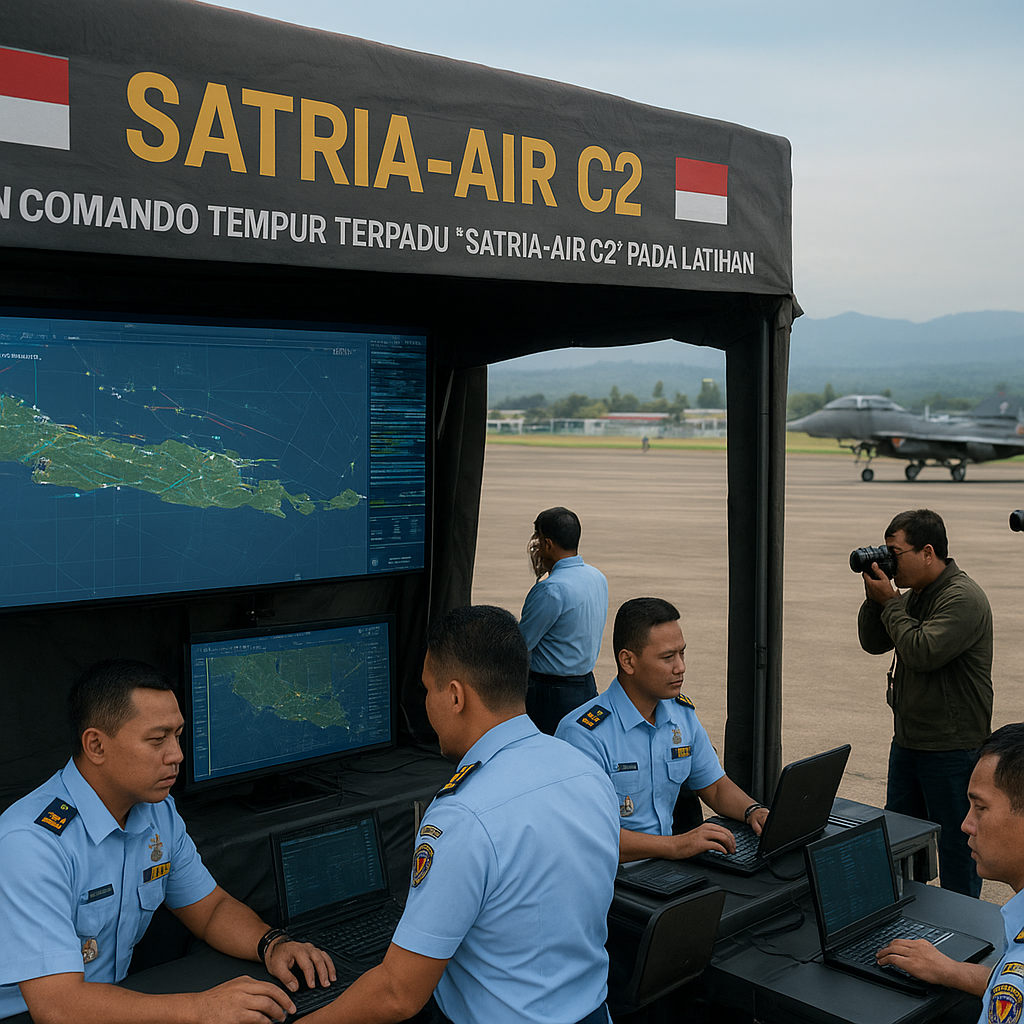 TNI AU Uji Integrasi Sistem Komando Tempur Terpadu "Satria-Air C2" pada Latihan Angkasa Yudha