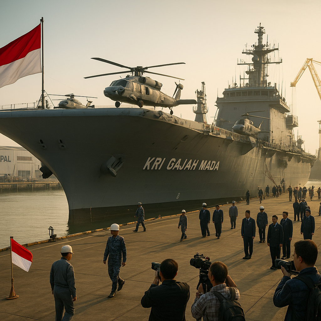 Kedatangan Kapal Induk Pertama KRI Gajah Mada Jadi Momentum Upgrade Pertahanan Maritim
