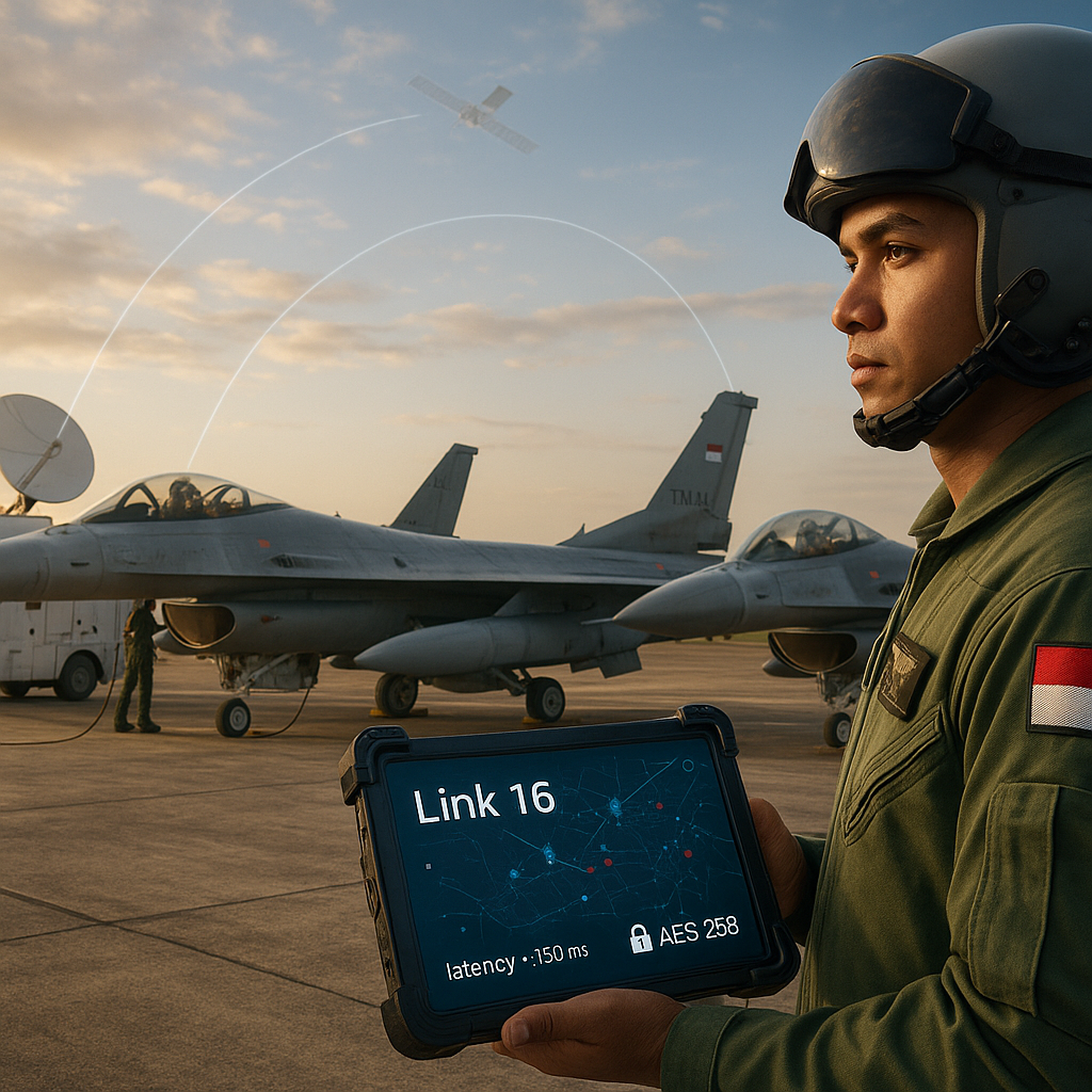 TNI AU Uji Integrasi Sistem Komunikasi Satelit Dengan Pesawat Tempur Rafale dan F-16