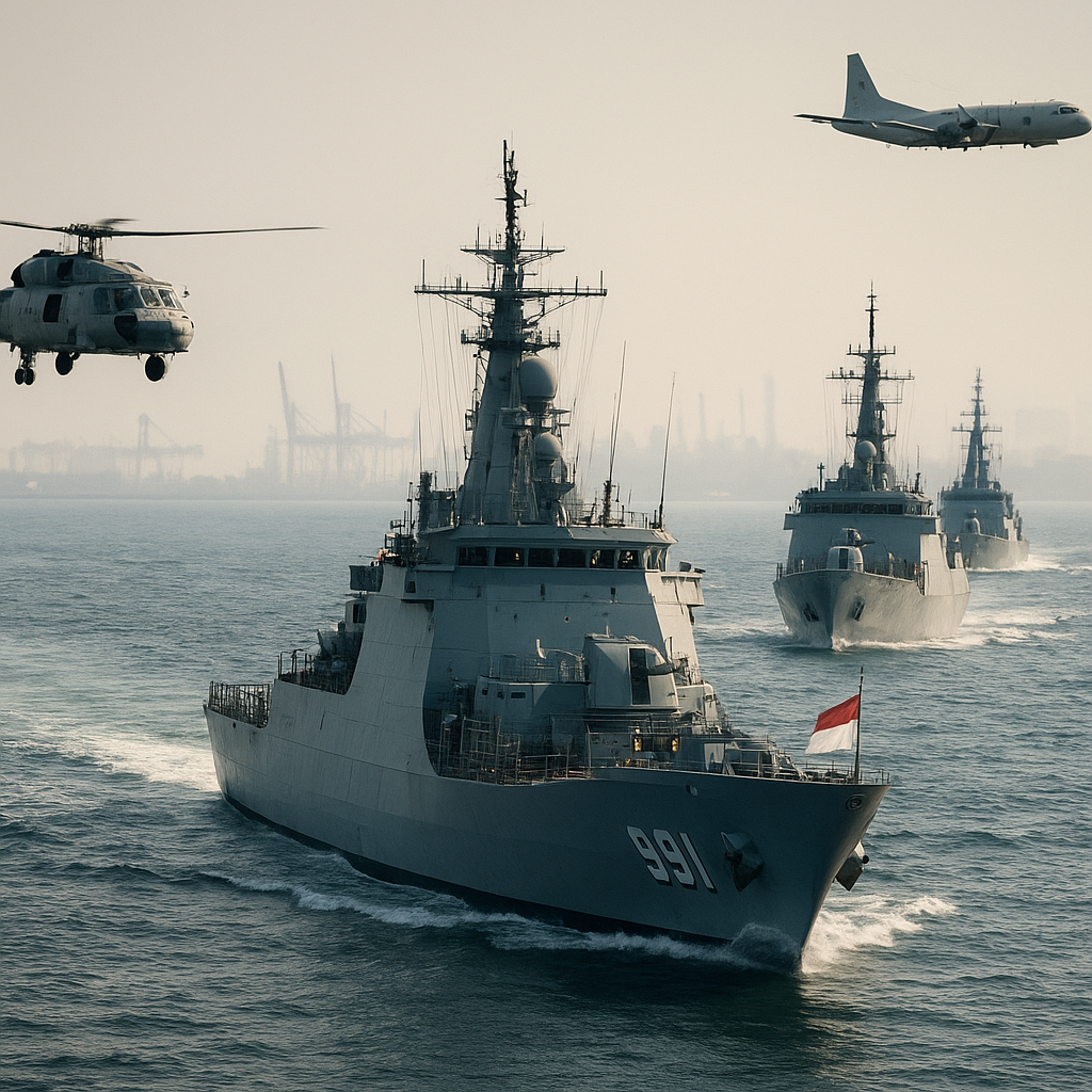 TNI AL Kerahkan Dua Fregat dan Unsur Udara untuk Pengawalan KRI Gajah Mada hingga Tanjung Priok