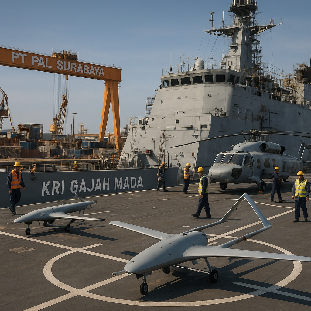 Transformasi Strategis: KRI Gajah Mada (ex-Garibaldi) Akan Difungsikan sebagai Drone Carrier dan Helo Platform