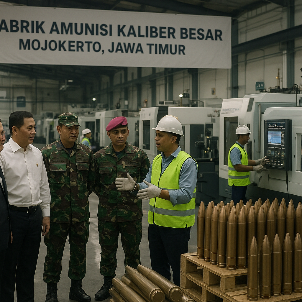 Kemenhan Optimalkan Kebutuhan Amunisi Kaliber Besar dengan Pabrik Baru di Jawa Timur
