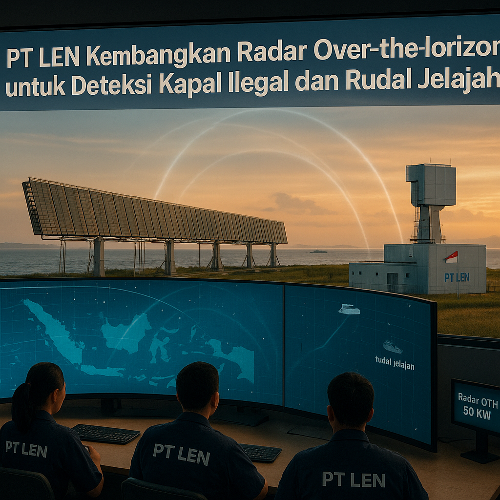 PT LEN Kembangkan Radar Over-the-Horizon untuk Deteksi Kapal Ilegal dan Rudal Jelajah
