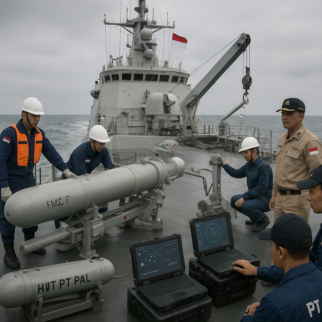 Integrasi Sistem Tempur Kapal Korvet dengan Rudal Exocet dan Torpedo HWT Sukses Diujicobakan