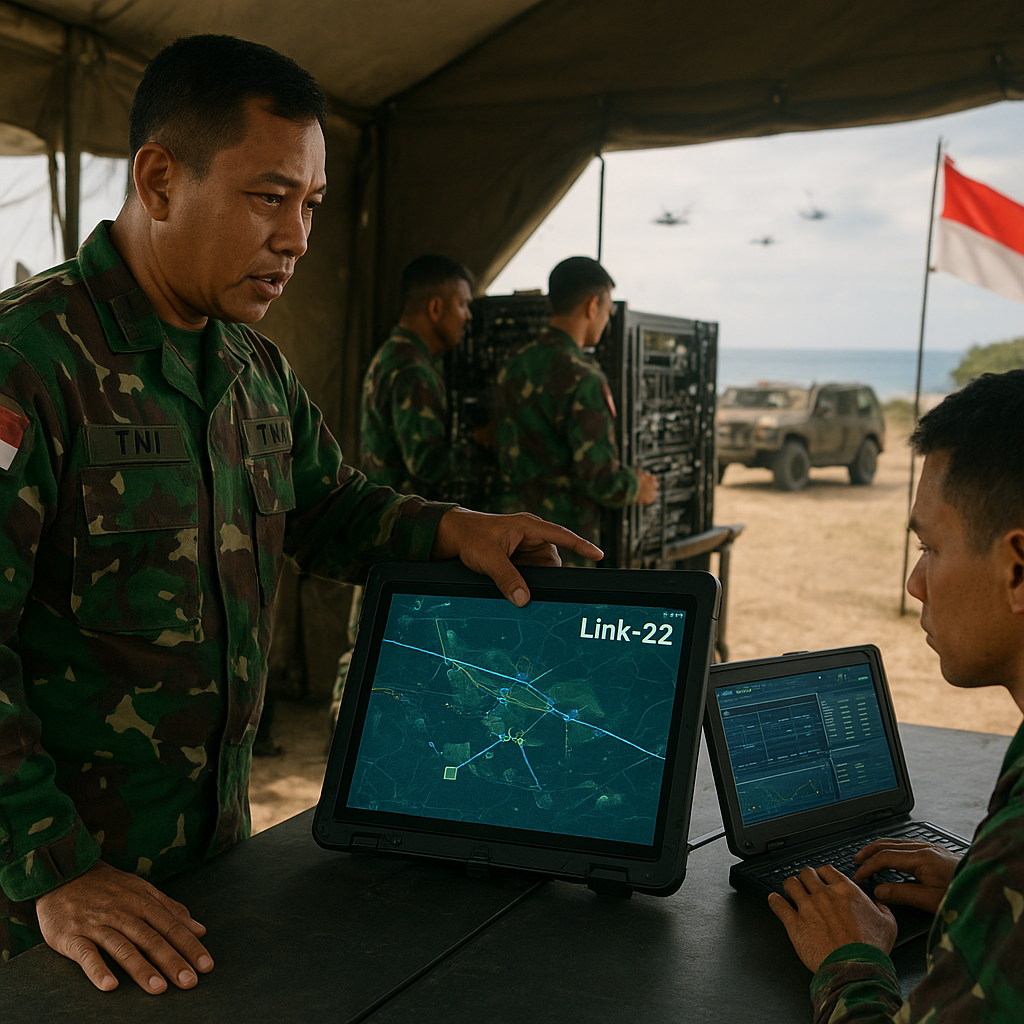 Penguatan Integrasi Sistem Komando: TNI Uji Coba Jaringan Data Tactical Data Link (TDL) Link-22 Skala Brigade
