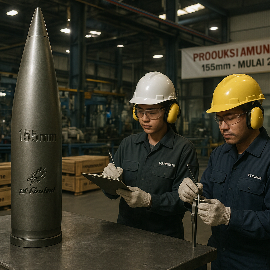 Strategi Kemandirian Industri: BUMN Pertahanan Segera Produksi Amunisi Kaliber Besar 155mm