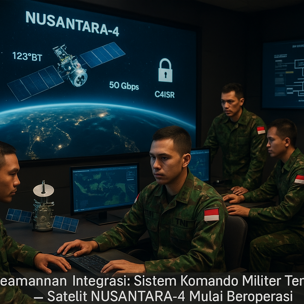 Keamanan Integrasi: Sistem Komando Militer Terpadu Satelit NUSANTARA-4 Mulai Beroperasi