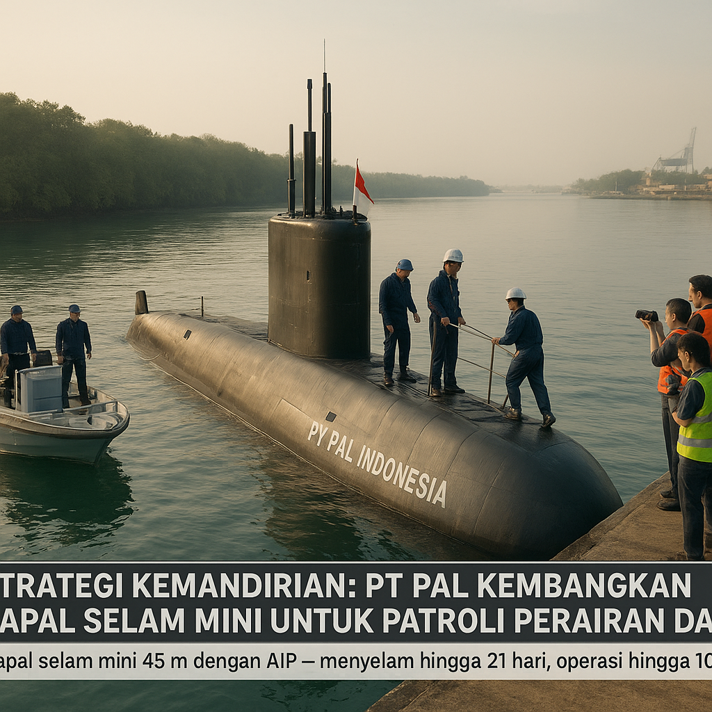 Strategi Kemandirian: PT PAL Kembangkan Kapal Selam Mini untuk Patroli Perairan Dangkal