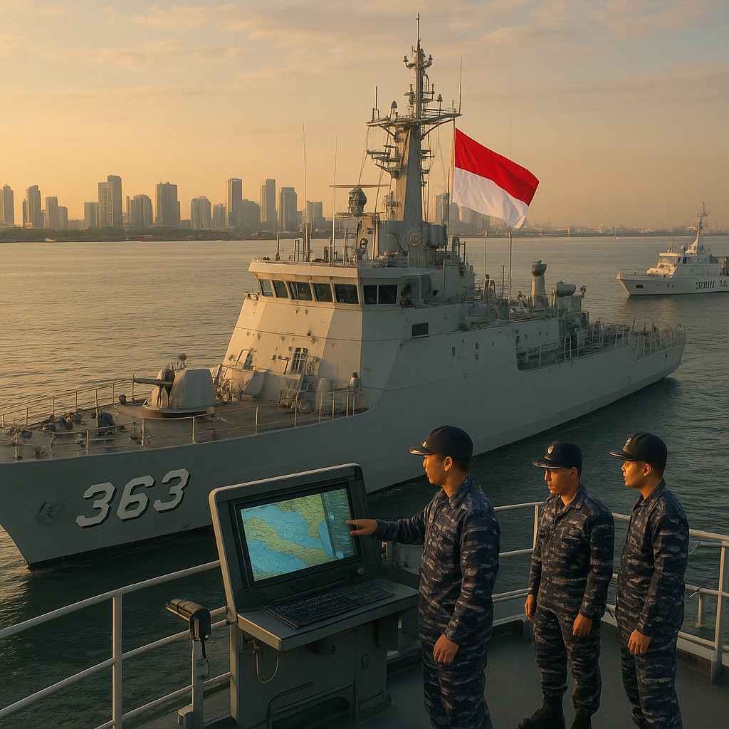 Lintasan dan Keamanan Perjalanan KRI Sriwijaya Menuju Jakarta Dipastikan Aman