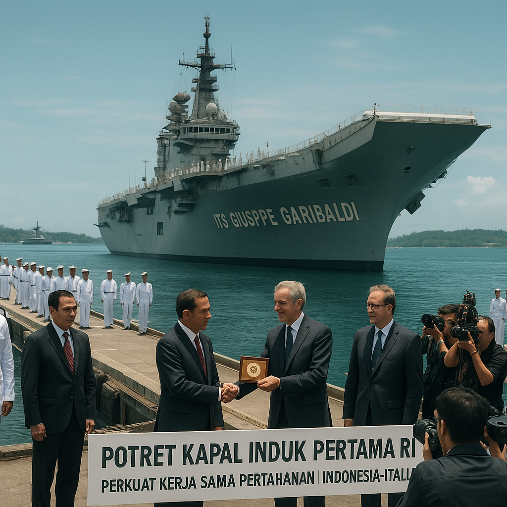 Potret Kapal Induk Pertama RI, Perkuat Kerja Sama Pertahanan Indonesia-Italia