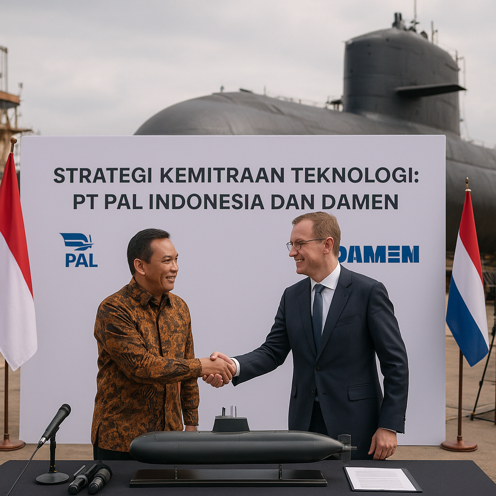 Strategi Kemitraan Teknologi: PT PAL Indonesia dan Damen Garap Desain Kapal Selam Konvensional Generasi Baru