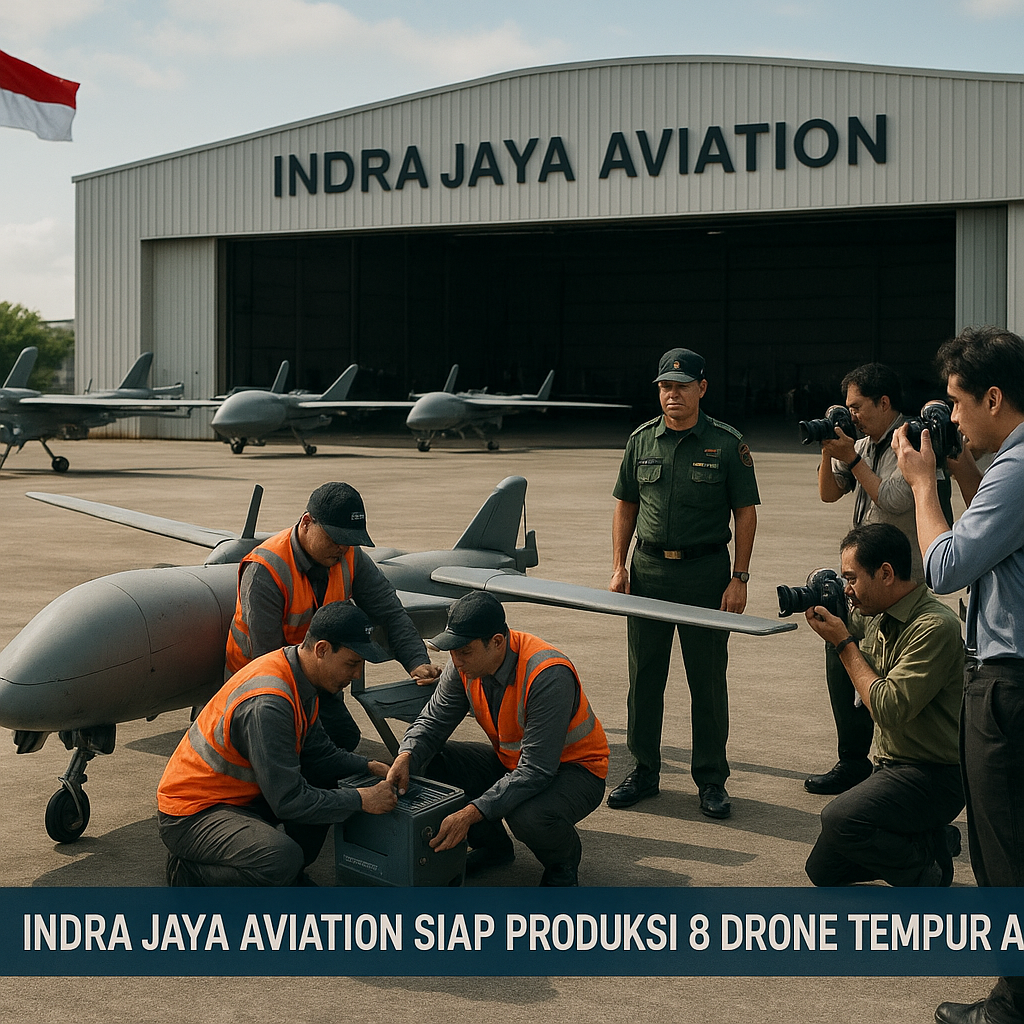 Indra Jaya Aviation Siap Produksi 8 Drone Tempur Anoa-2