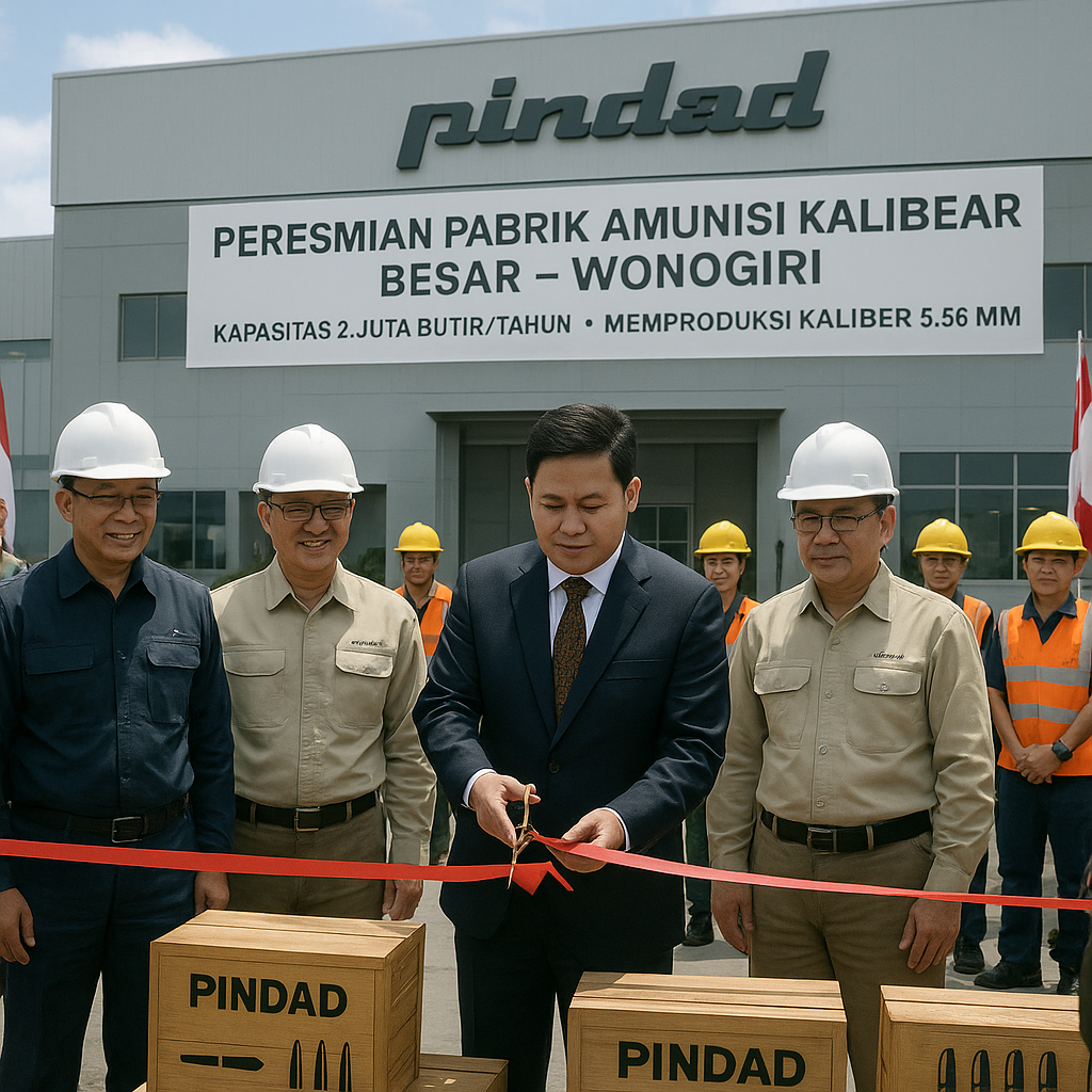 Menhan Resmikan Pabrik Amunisi Kaliber Besar di Wonogiri dengan Kapasitas 2 Juta Peluru per Tahun