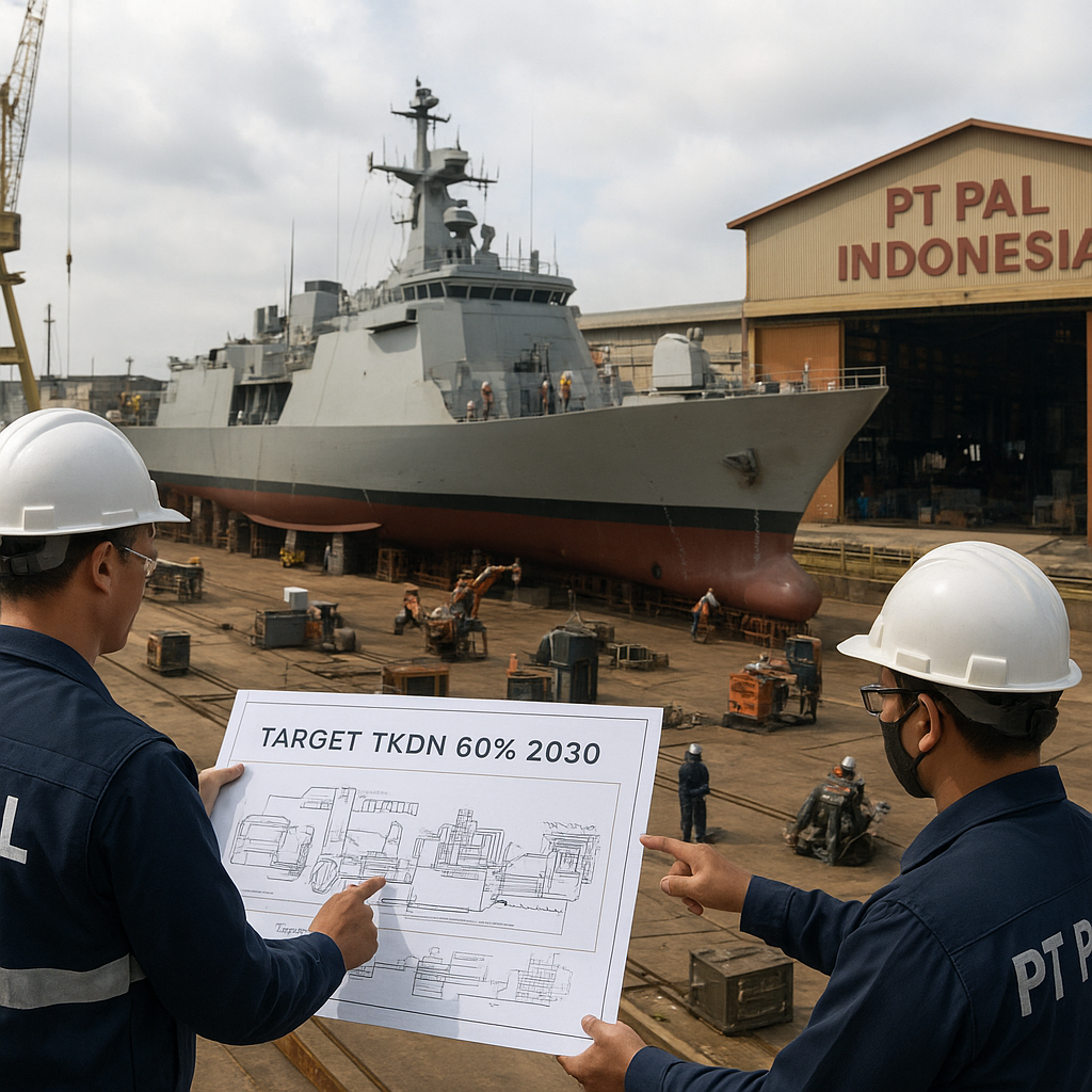 Strategi Kemandirian: Indonesia Targetkan Produksi 60% Komponen Kapal Perang dalam Negeri pada 2030