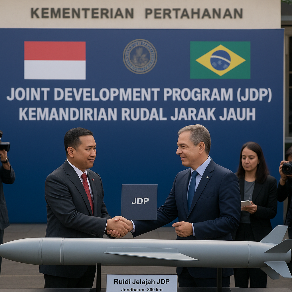 Kementerian Pertahanan Canangkan Program Kemandirian Rudal Jarak Jauh dengan Brazil