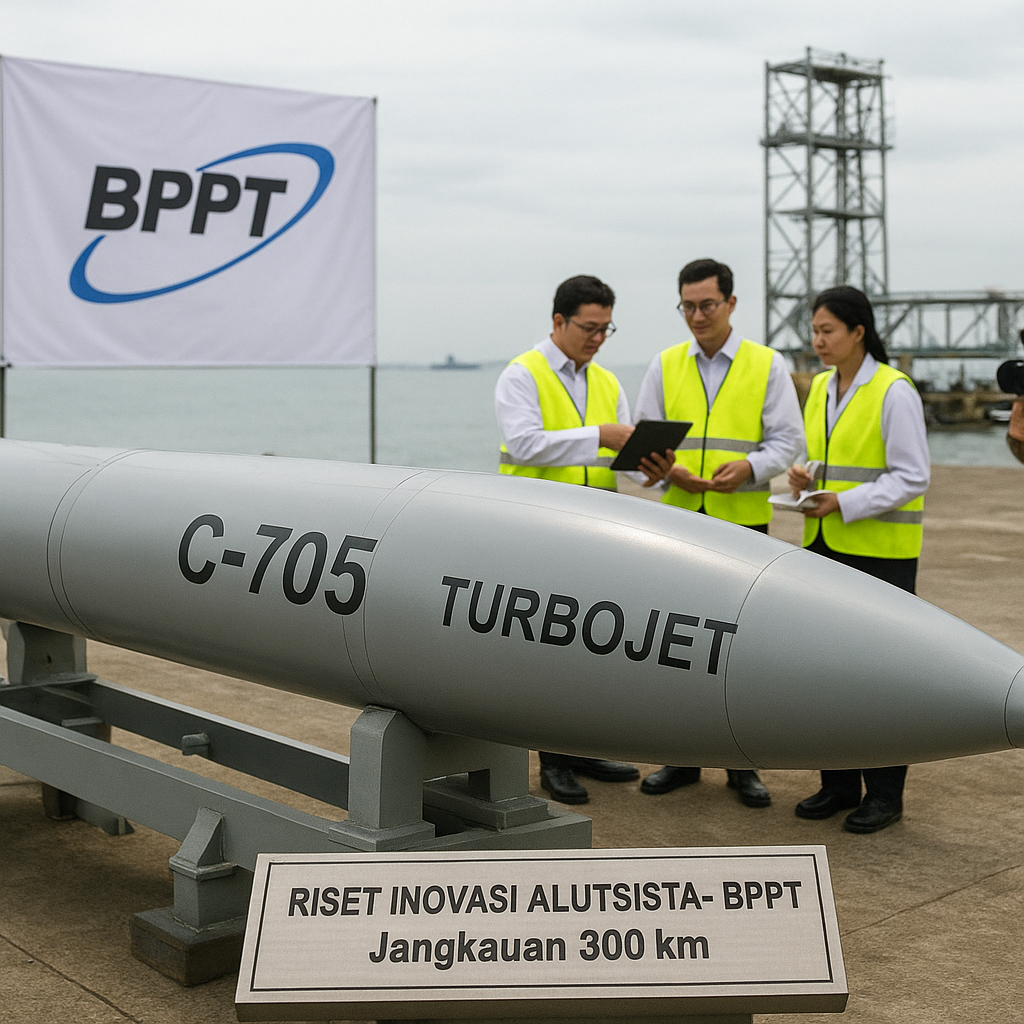 BPPT Kembangkan Rudal Anti-Kapal C-705 Turbojet dengan Jangkauan 300 km