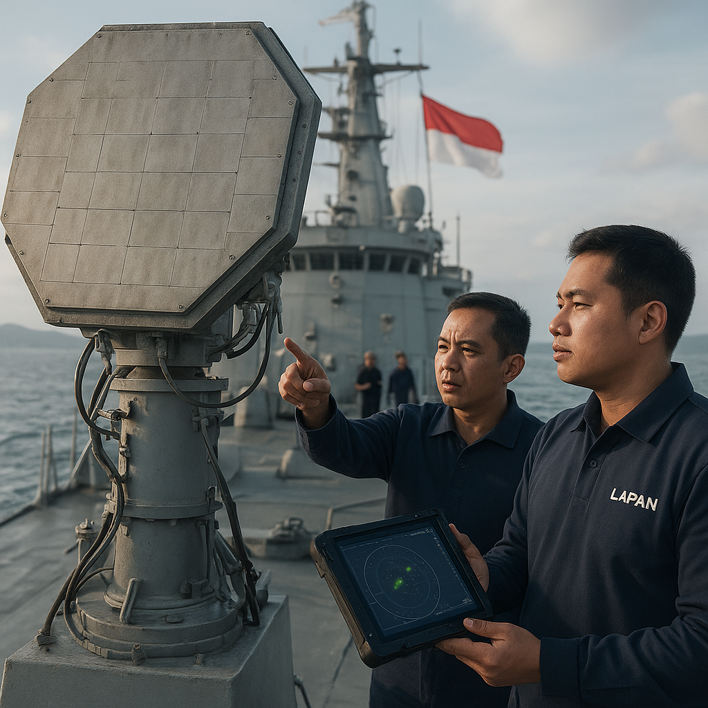 LAPAN Sukses Uji Prototipe Radar Multifungsi AESA untuk Kapal Perang
