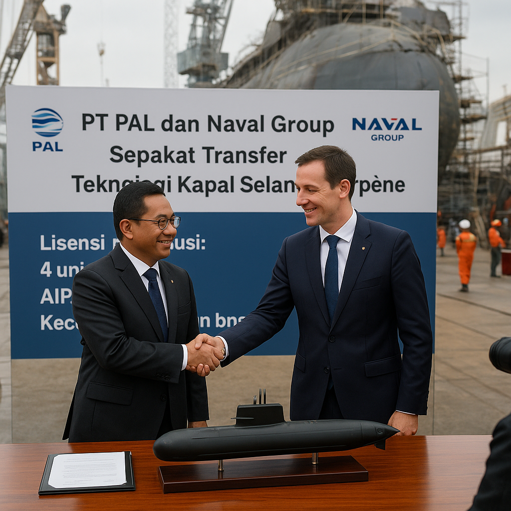 PT PAL dan Naval Group Sepakat Transfer Teknologi Kapal Selam Scorpène untuk Produksi Dalam Negeri