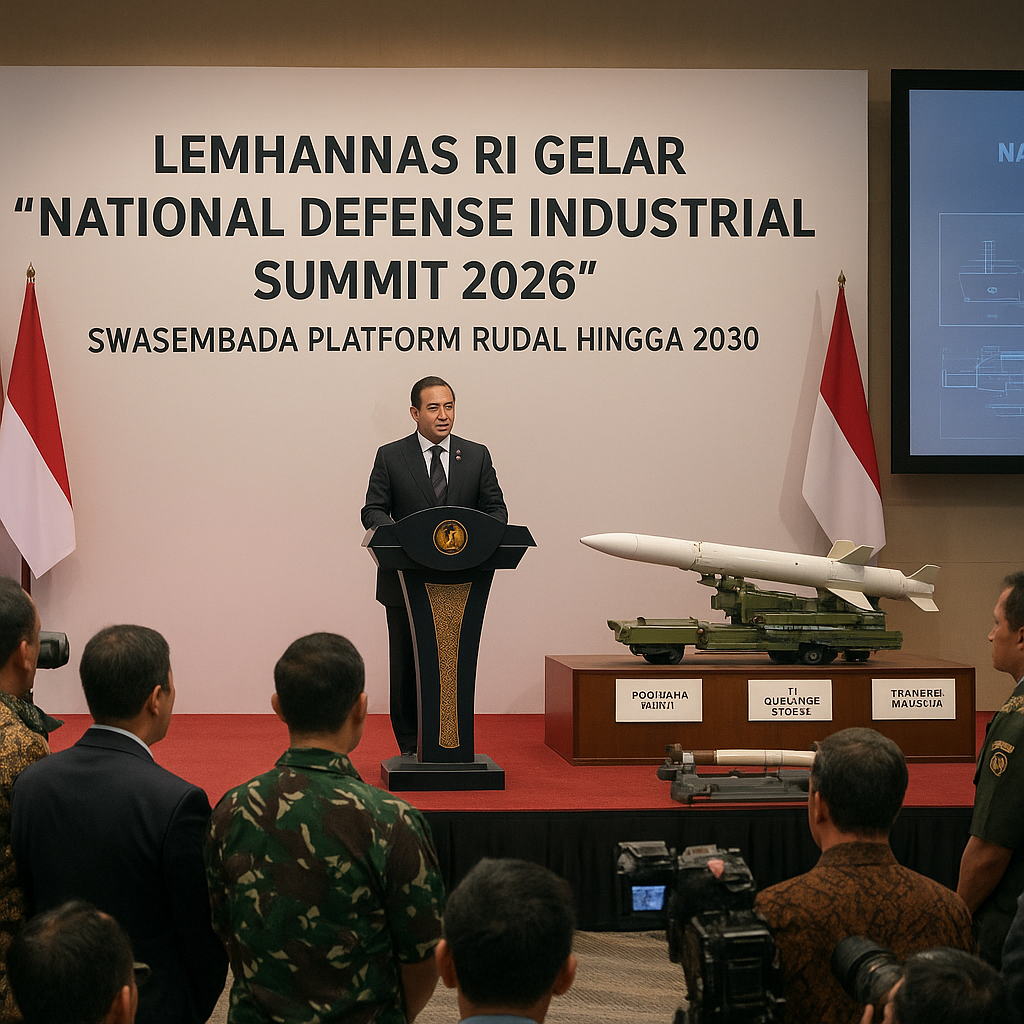 Lemhannas RI Gelar 'National Defense Industrial Summit 2026', Bahas Swasembada Platform Rudal