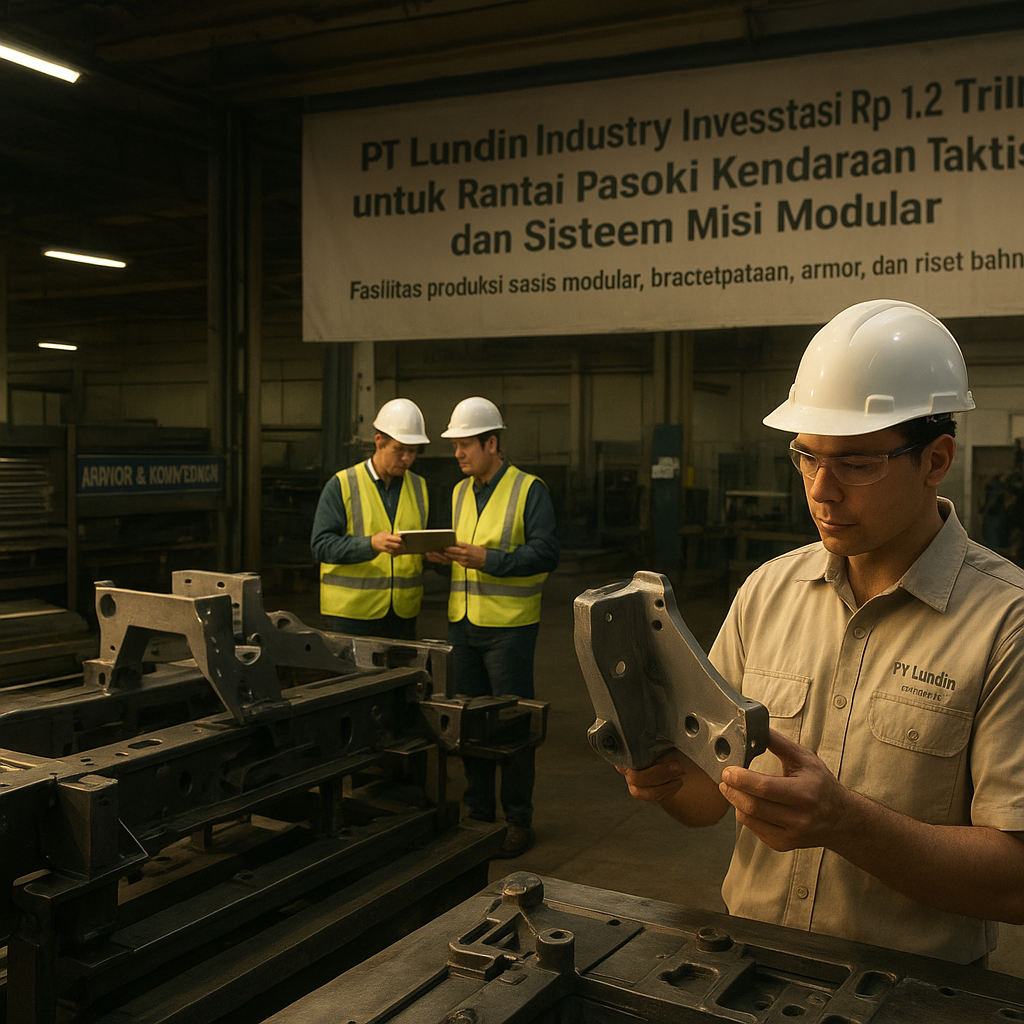 PT Lundin Industry Investasi Rp 1,2 Triliun untuk Rantai Pasok Kendaraan Taktis dan Sistem Misi Modular
