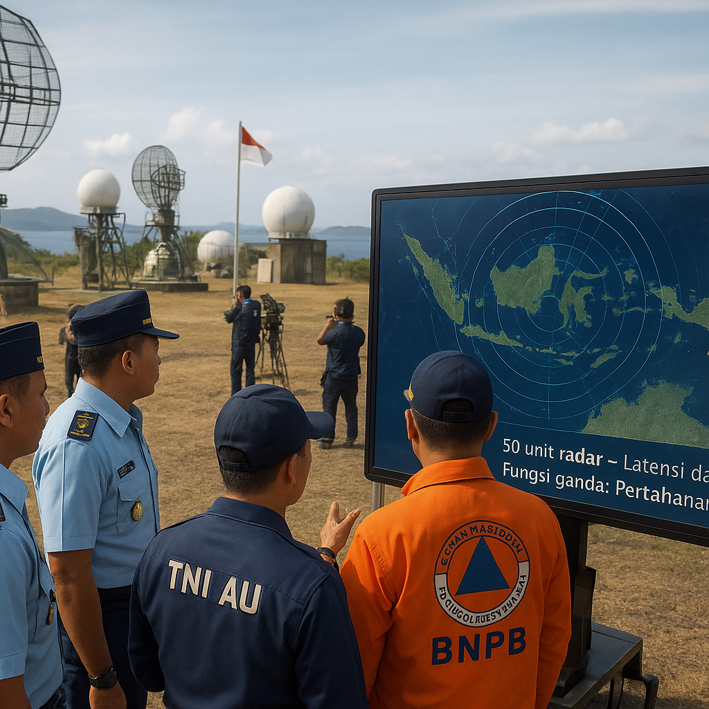 Integrasi Sistem Radar Nasional Layer Tunggal TNI AU dan BNPB Resmi Beroperasi Penuh
