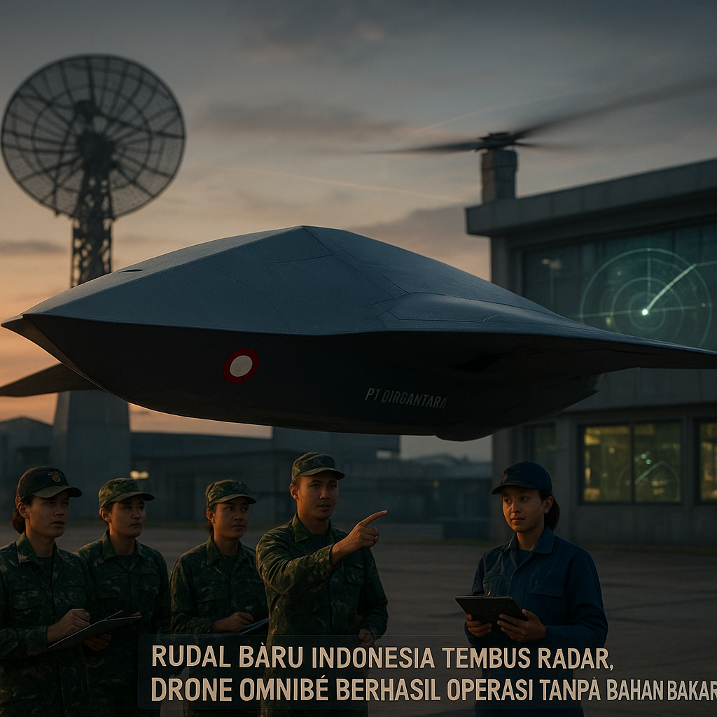 Rudal Baru Indonesia Tembus Radar, Drone Omnibe Berhasil Operasi tanpa Bahan Bakar