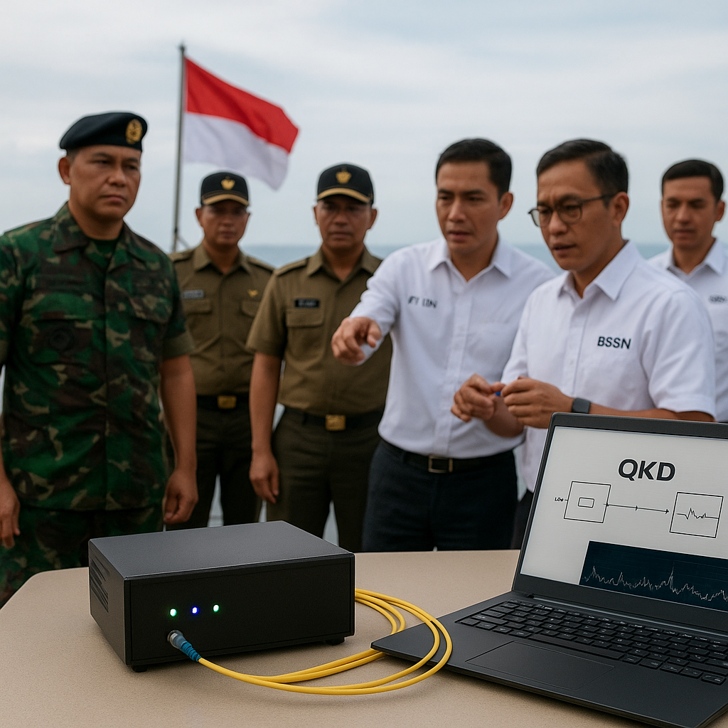 Pangkogabwilhan II Gelar Uji Integrasi Sistem Komunikasi Militer Berbasis Quantum Encryption di Natuna