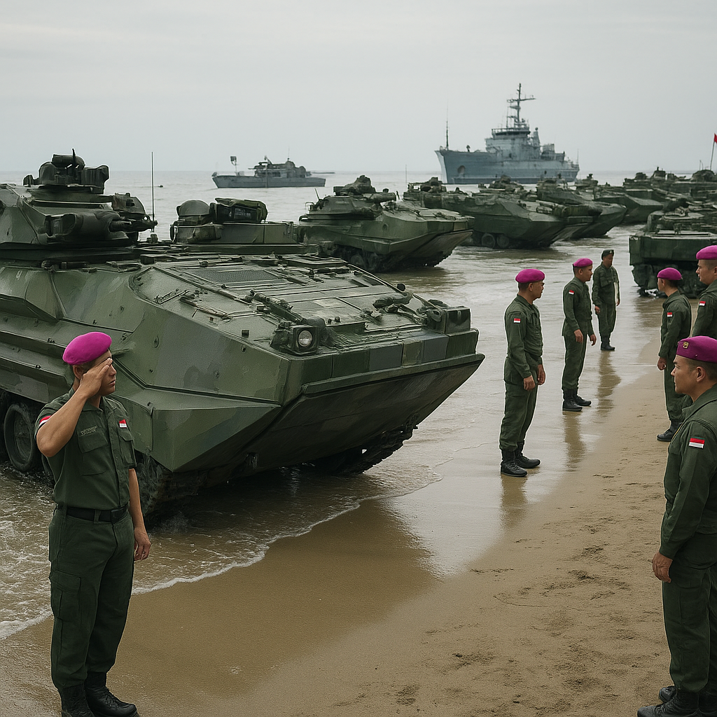 Korps Marinir Terima 12 Ranpur Amfibi AAV AS, Capaian Penting Perkuat Kekuatan Proyeksi Laut ke Darat