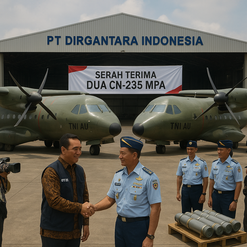 TNI AU Terima Dua Pesawat CN-235 MPA untuk Patroli Maritim