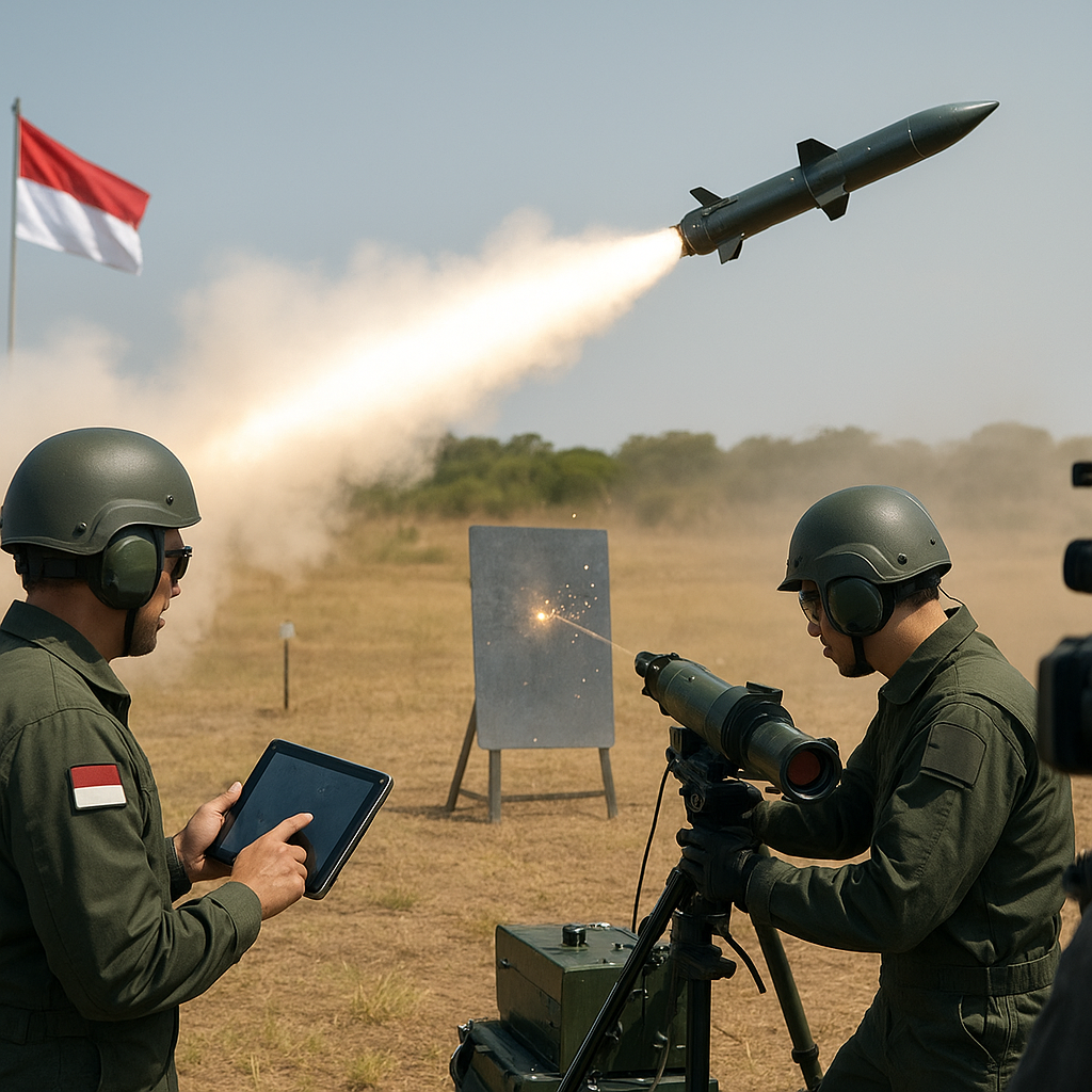 PT Pindad Sukses Uji Tembak Rudal Anti-Tank Generasi Baru Kaliber 125mm