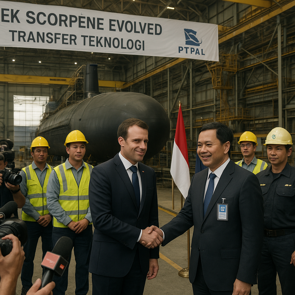 Menteri Angkatan Bersenjata Prancis Tinjau Proyek Scorpène Evolved di PT PAL