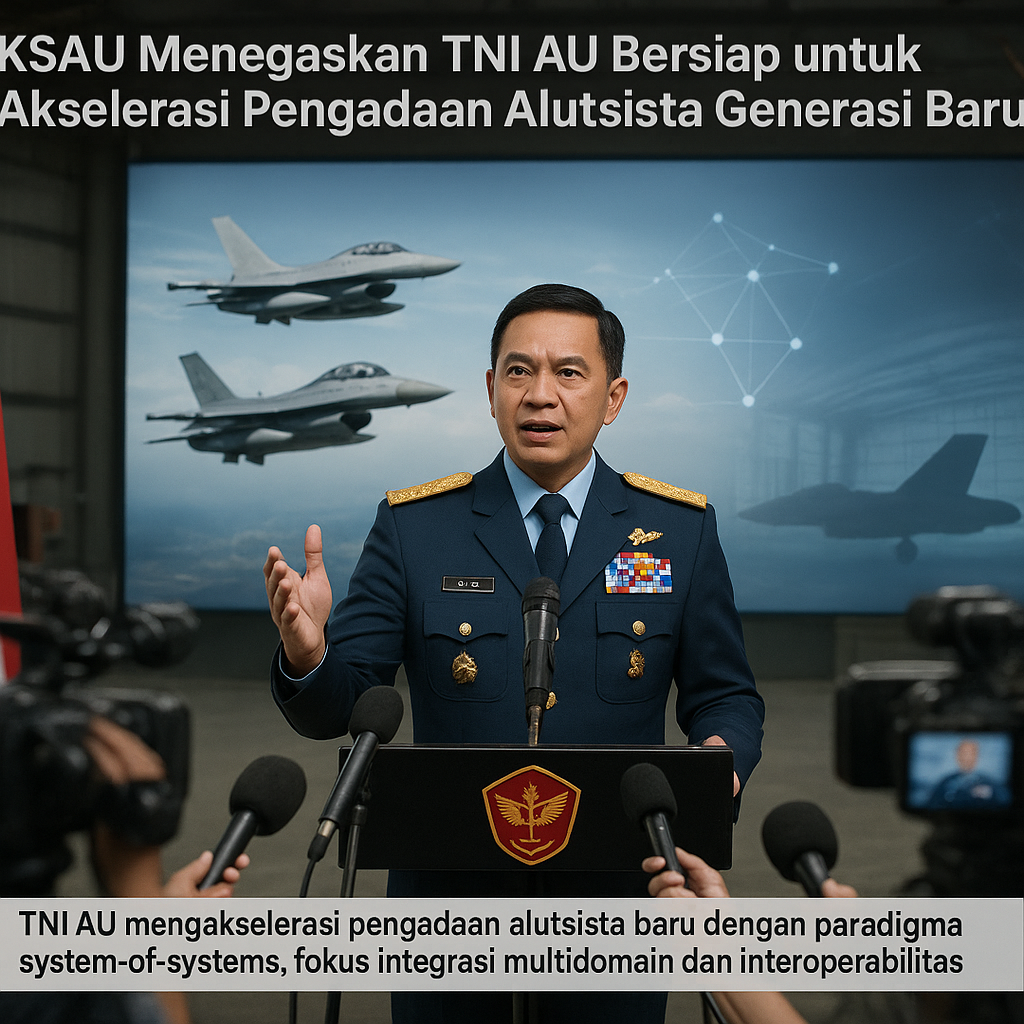 KSAU Menegaskan TNI AU Bersiap untuk Akselerasi Pengadaan Alutsista Generasi Baru