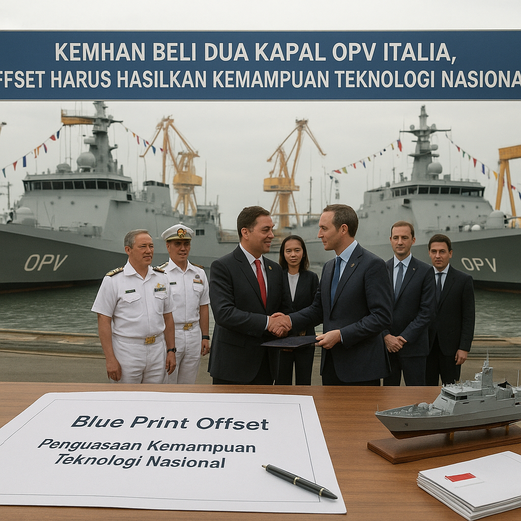 Kemhan Beli Dua Kapal OPV Italia, Offset Harus Hasilkan Kemampuan Teknologi Nasional