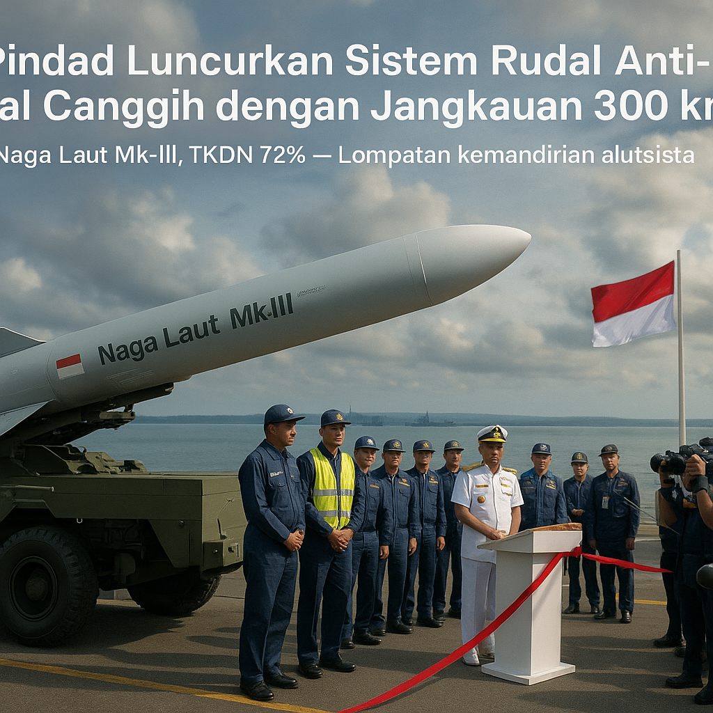 PT Pindad Luncurkan Sistem Rudal Anti-Kapal Canggih dengan Jangkauan 300 km