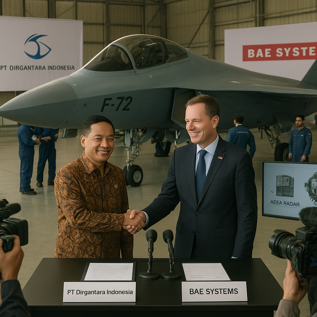 PT DI Teken Kerja Sama dengan BAE Systems untuk Produksi Pesawat Tempur Generasi 4.5