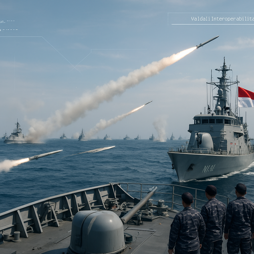 Tsunami Rudal TNI AL Besar-besaran, 20 KRI Gempur Pulau Gundul dengan Rudal Exocet dan C-705