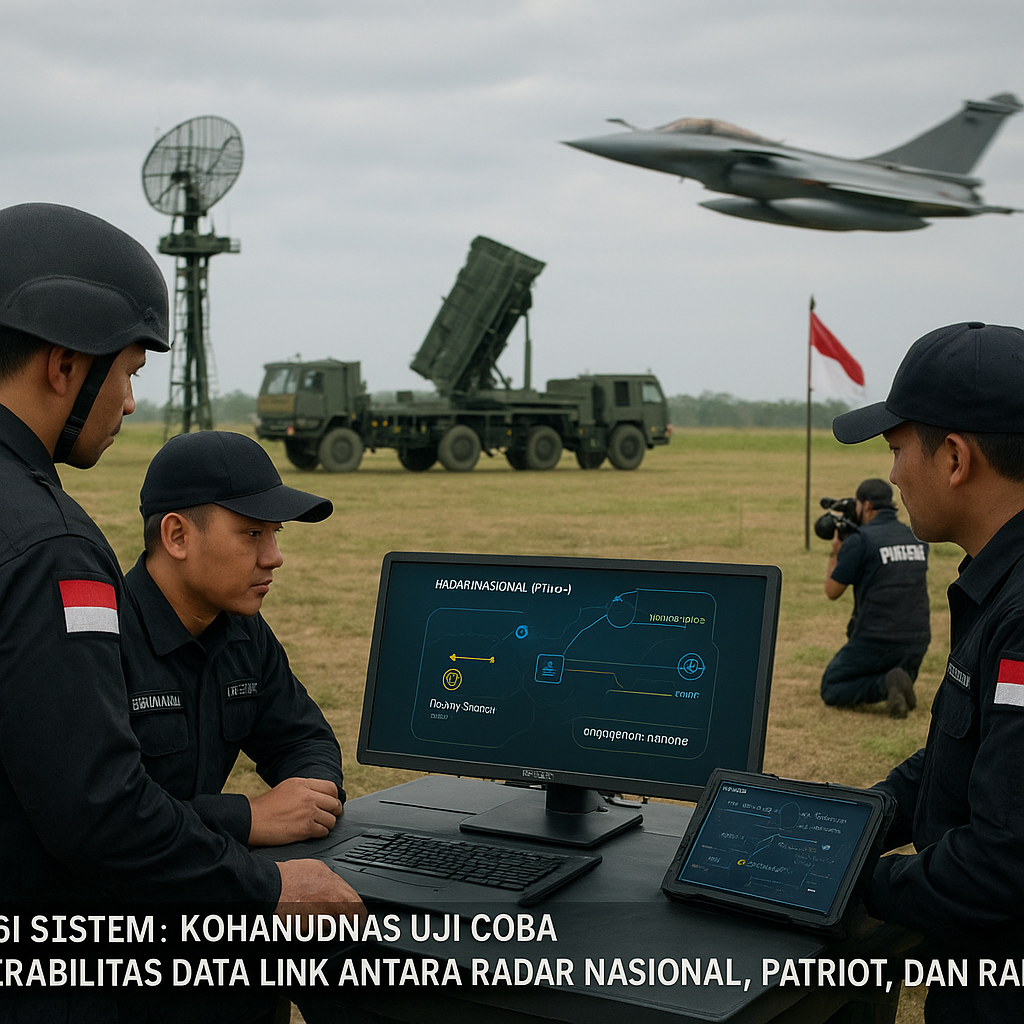 Integrasi Sistem: Kohanudnas Uji Coba Interoperabilitas Data Link antara Radar Nasional, Patriot, dan Rafale