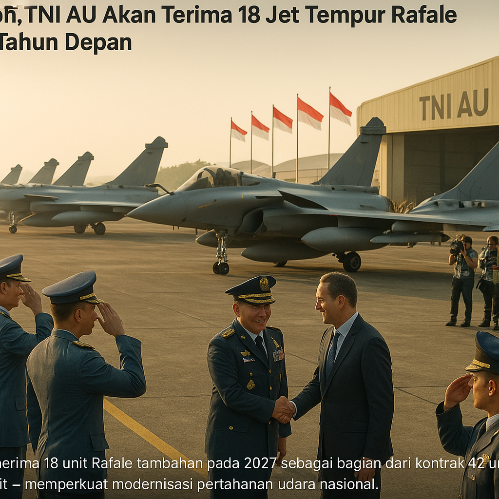 Makin Kokoh, TNI AU Akan Terima 18 Jet Tempur Rafale Tambahan Tahun Depan