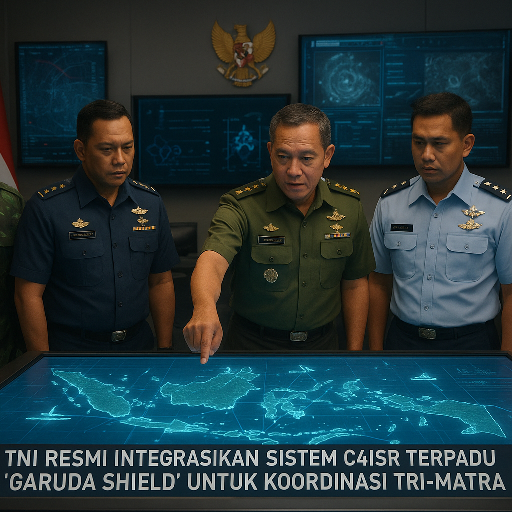 TNI Resmi Integrasikan Sistem C4ISR Terpadu 'Garuda Shield' untuk Koordinasi Tri-Matra