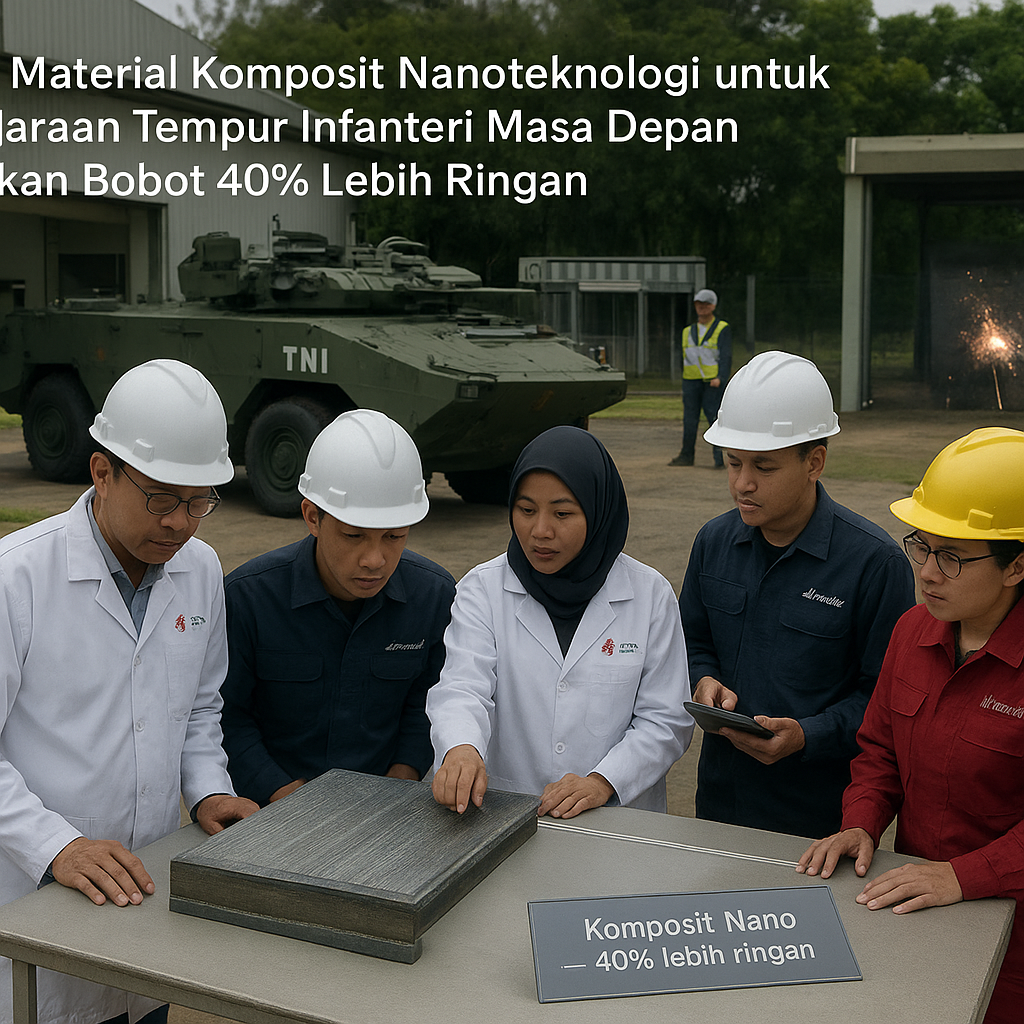 Riset Material Komposit Nanoteknologi untuk Kendaraan Tempur Infanteri Masa Depan Hasilkan Bobot 40% Lebih Ringan
