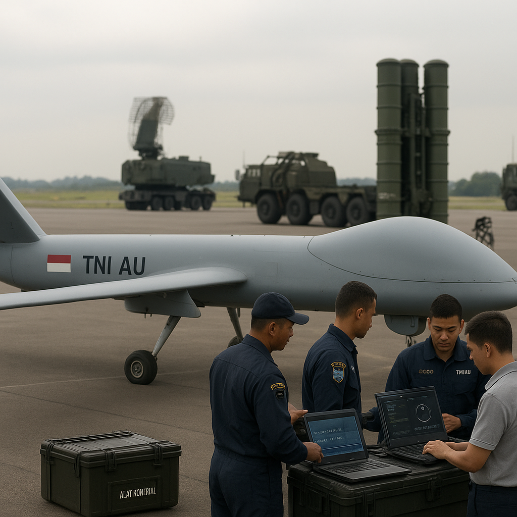 TNI AU Uji Integrasi Sistem Avionik Drone CH-4 Lokal dengan S-400 Russian Origin