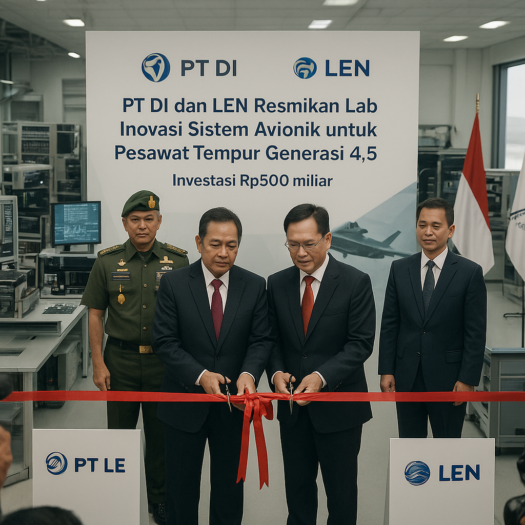 PT DI dan LEN Resmikan Lab Inovasi Sistem Avionik untuk Pesawat Tempur Generasi 4.5