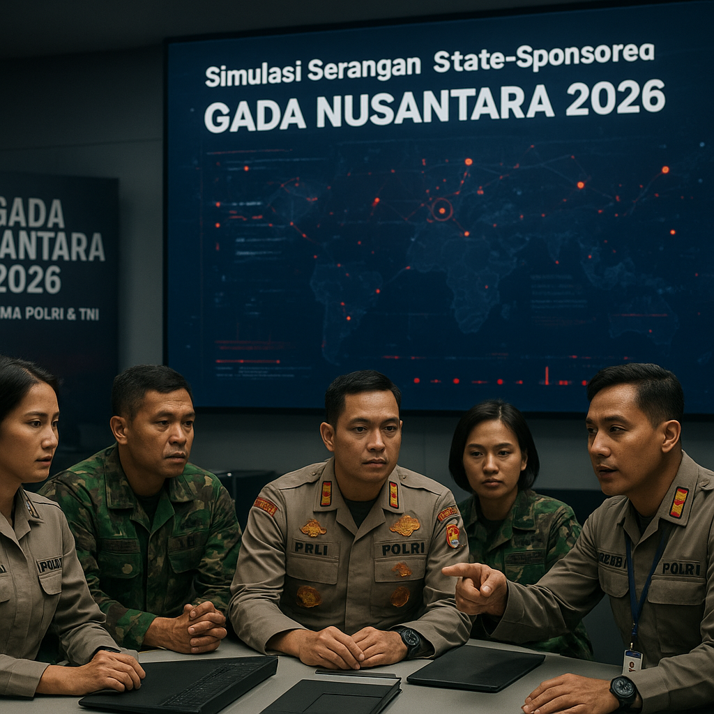 Polri dan TNI Gelar Latihan Bersama Keamanan Siber Nasional dengan Simulasi Serangan State-Sponsored