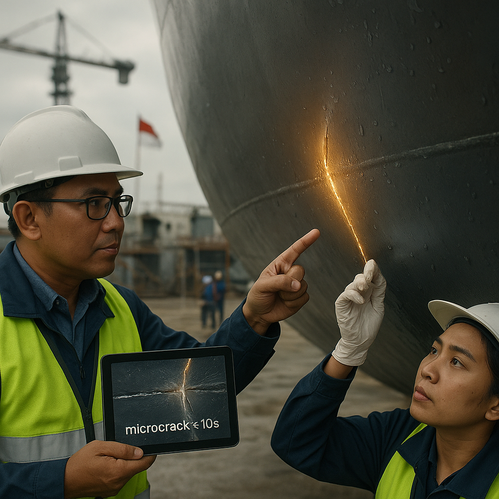 Riset LIPI Kembangkan Material Komposit Self-Healing untuk Lambung Kapal Perang