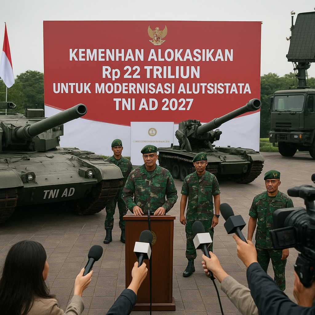Kemenhan Alokasikan Rp 22 Triliun untuk Modernisasi Alutsista TNI AD 2027