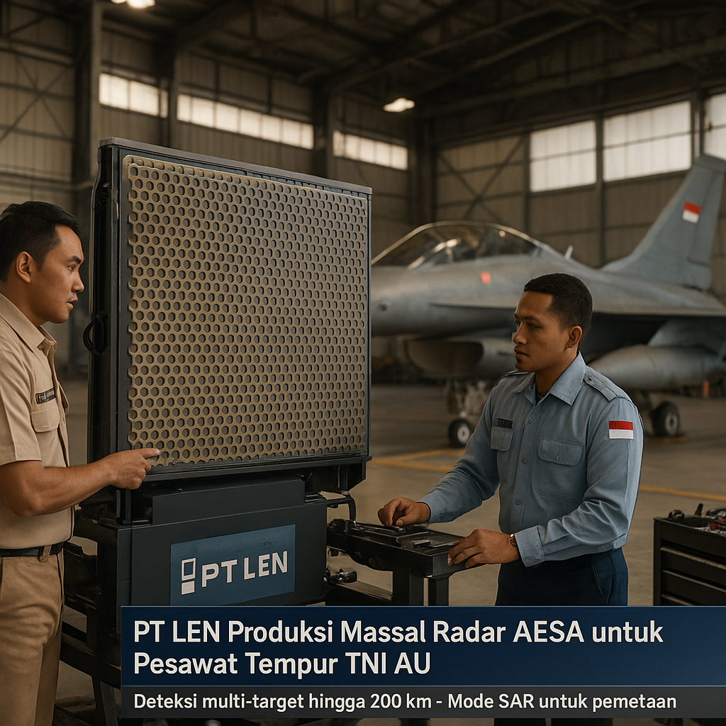 PT LEN Produksi Massal Radar AESA untuk Pesawat Tempur TNI AU
